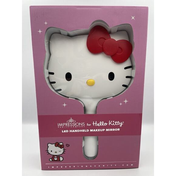 Impressions Vanity for Hello Kitty LED Handheld Mirror with Stand ~BRAND NEW~ - Picture 1 of 9